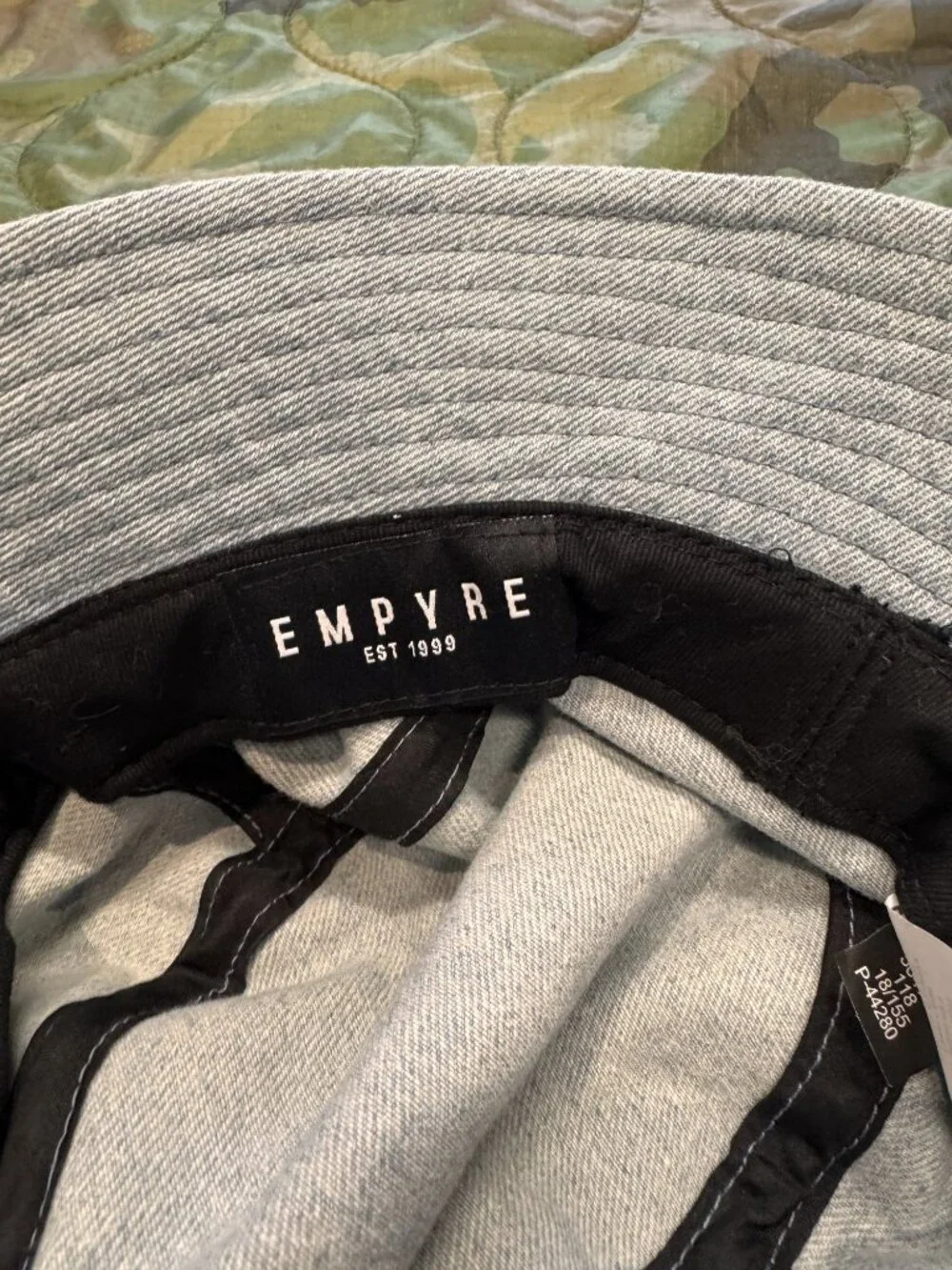 Empyre Bucket Hat Grey Heather Denim